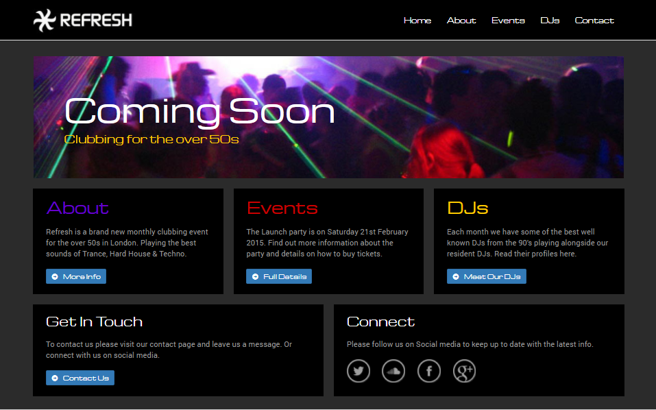 refresh website screenshot